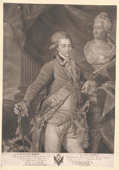 Aleksandr Dimitrijevitj Lanskoi av Artist Unknown