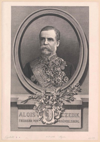 Aloysius Baron Czedik-Bruendelsberg (tryck) av Artist Unknown