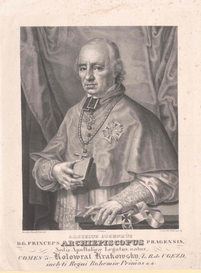 Aloysius Joseph greve Kolovrat Krakowski av Artist Unknown