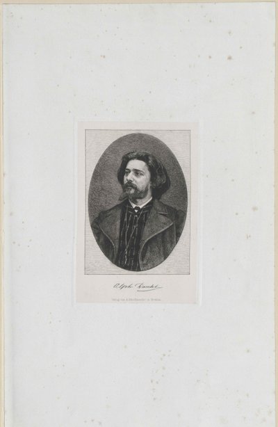 Alphonse Daudet (tryck) av Artist Unknown