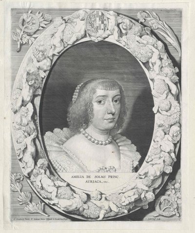 Amalie grevinna av Solms-Braunfels av Artist Unknown