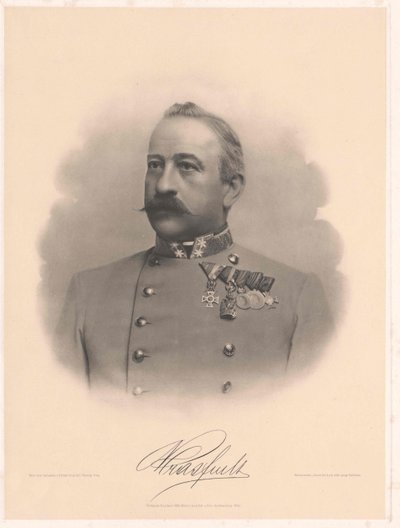 Ambros Ritter von Mras (tryck) av Artist Unknown