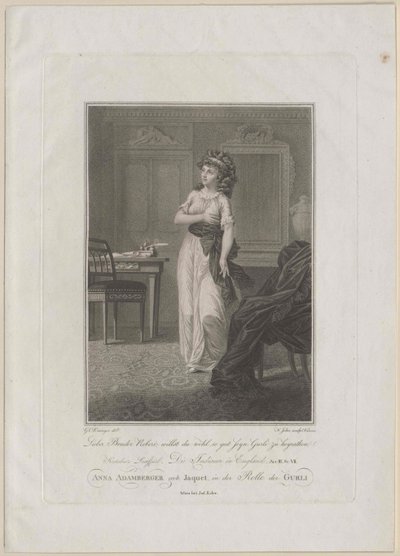 Anna Adamberger-Jaquet av Artist Unknown