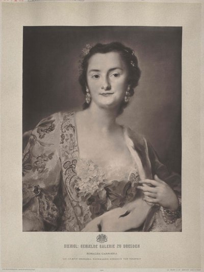 Anna Caroline grevinna Orzelska av Artist Unknown
