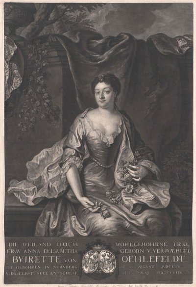 Anna Elisabeth Buirette-Oehlefeld av Artist Unknown