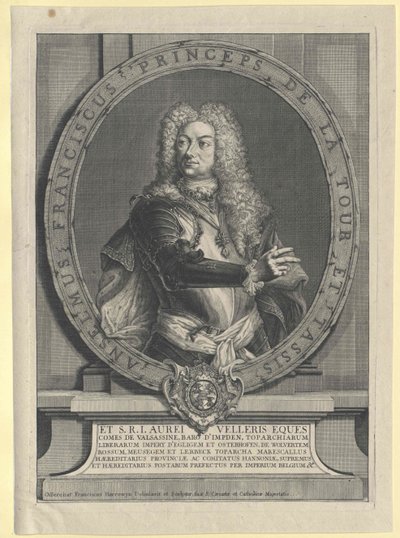 Anselm Franz greve Thurn och Taxis av Artist Unknown