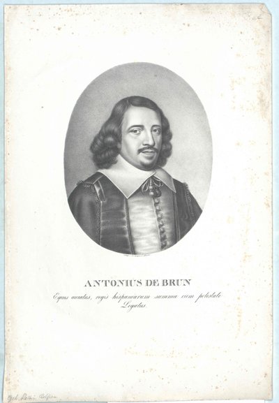 Antoine de Brun (tryck) av Artist Unknown