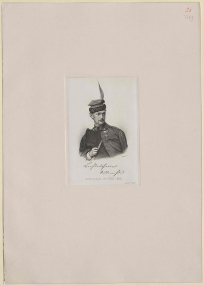 Anton Baron Bechtolsheim-Mauchenheim (tryck) av Artist Unknown