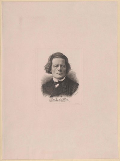 Anton Rubinstein (tryck) av Artist Unknown