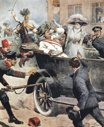 Ärkehertig Franz Ferdinand och hans hustru av Artist Unknown