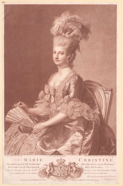 Ärkehertiginnan av Österrike Marie Christine av Artist Unknown