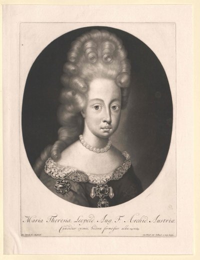 Ärkehertiginnan av Österrike Therese av Artist Unknown