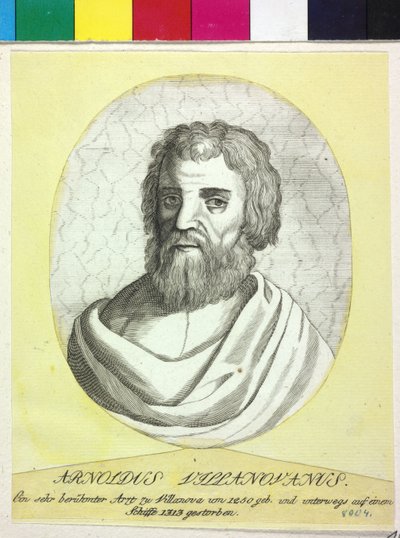 Arnaldus av Villanova (tryck) av Artist Unknown