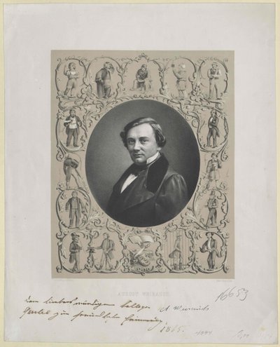 August Weihrauch (tryck) av Artist Unknown