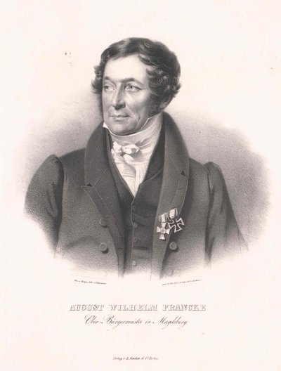 August Wilhelm Francke (tryck) av Artist Unknown