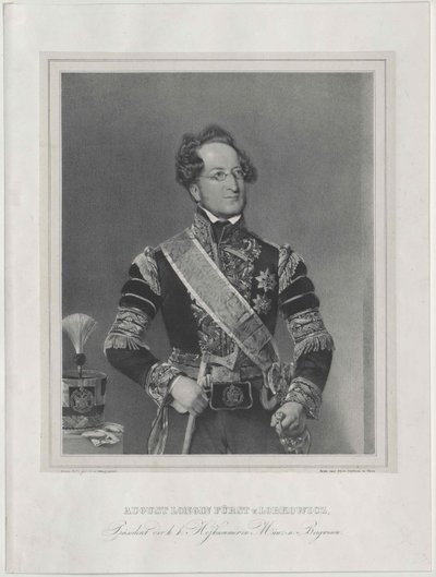 August Graf Lobkowitz av Artist Unknown