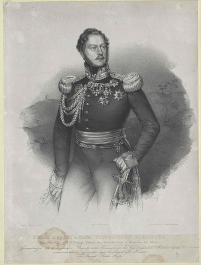 August prins Sayn-Wittgenstein-Berleburg av Artist Unknown