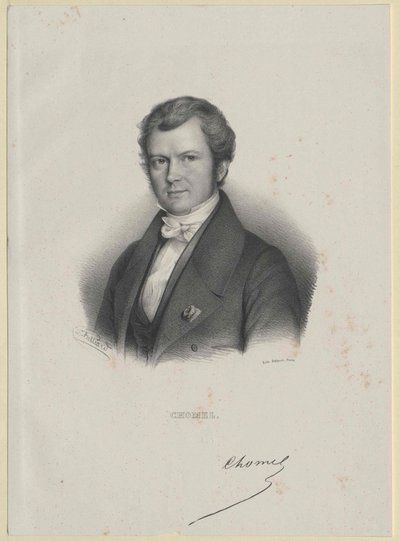 Auguste-Francois Chomel (tryck) av Artist Unknown