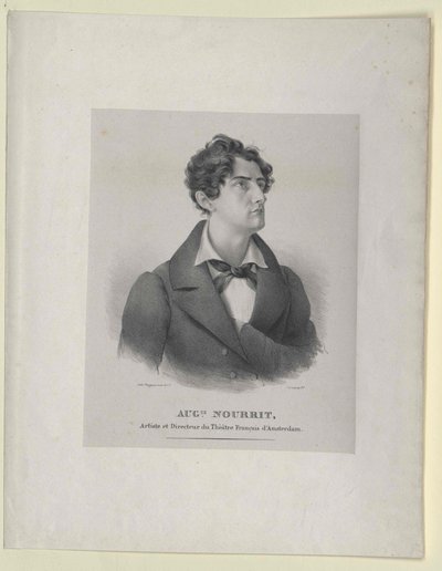 Auguste Nourrit (tryck) av Artist Unknown