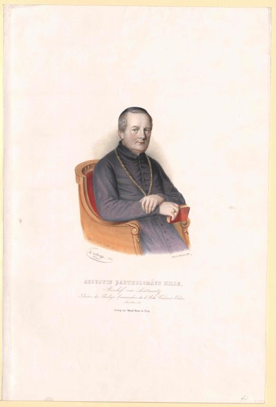 Augustin Bartholomew Hille av Artist Unknown