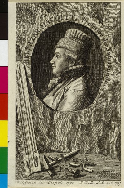 Balthazar Hacquet de La motte (tryck) av Artist Unknown