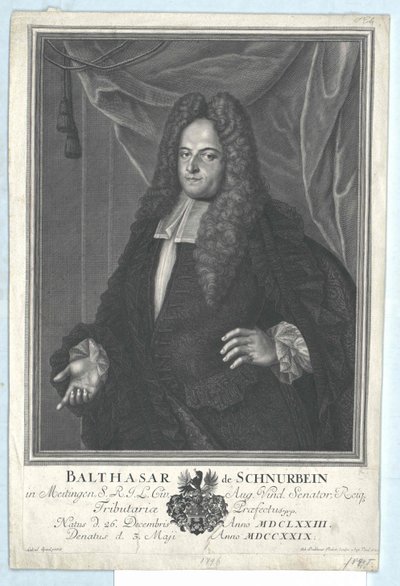 Balthazar Schnurbein von und zu Meitingen av Artist Unknown