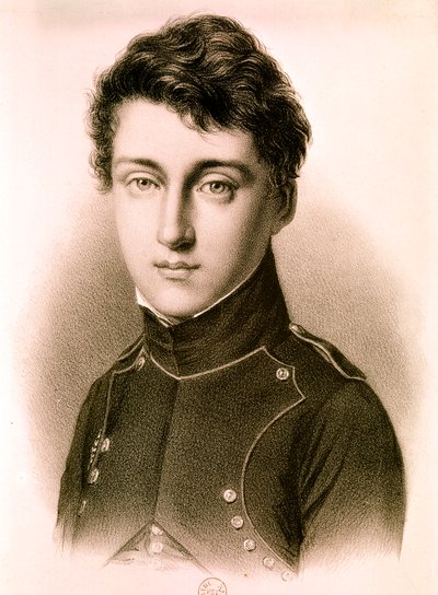 CARNOT Sadi Nicolas Léonard, fransk maskiningenjör och fysiker: Porträtt vid 17 års ålder (etsning) av Artist Unknown