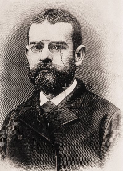 CLARIN, Leopoldo Alas y Urena, även kallad (1852-1901). Spansk författare. Gravyr av Artist Unknown