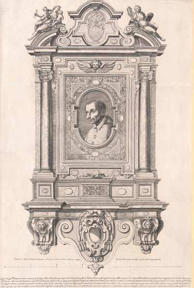 Carlo Borromeo (tryck) av Artist Unknown