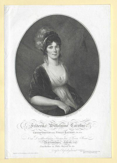 Caroline von Baden av Artist Unknown