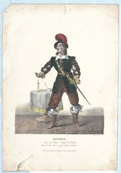 Charles Horace Badun Lecomte av Artist Unknown