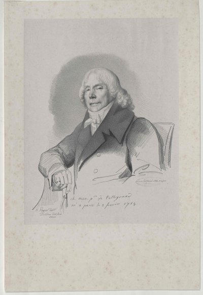 Charles Maurice hertig Talleyrand-Perigord av Artist Unknown