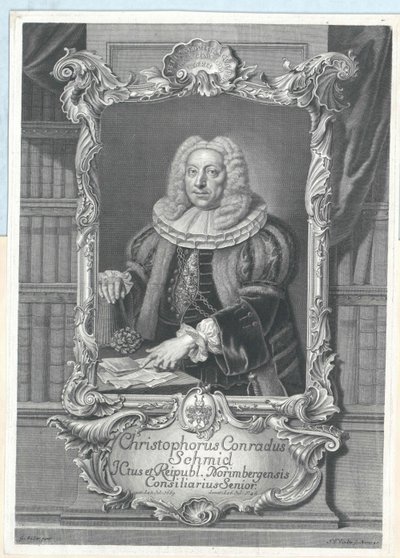 Christoph Conrad Schmid av Artist Unknown
