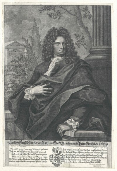 Christoph George Winckler av Artist Unknown