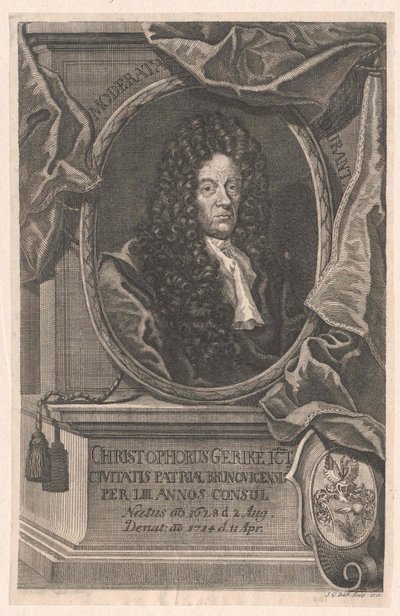 Christoph Gericke (tryck) av Artist Unknown