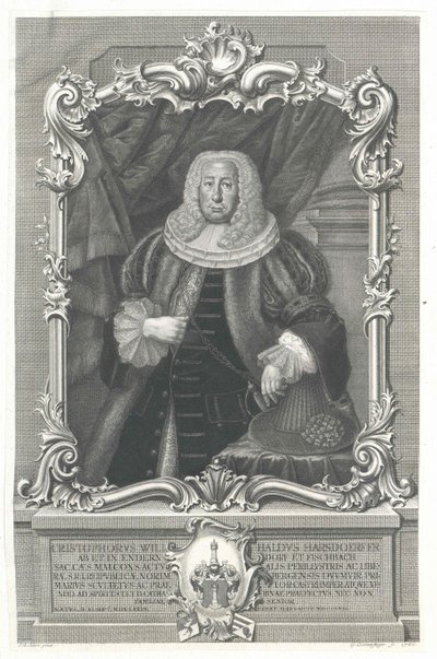 Christoph Wilibald Harsdoerfer från Enderndorf av Artist Unknown