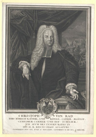 Christoph von Rad av Artist Unknown