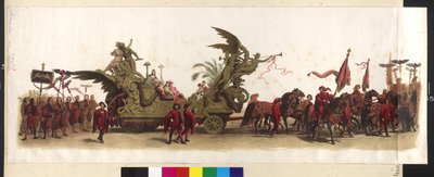 Vagn för Makart-Festzug (parad för Franz Josefs och Elisabeths silverbröllop) den 27 april. April 1879 i Wien av Artist Unknown
