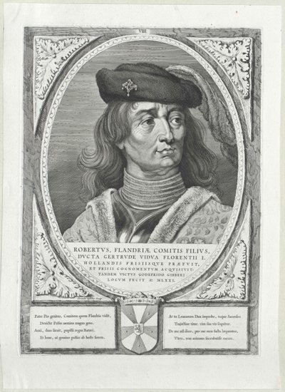 Greve av Flandern Robert I av Frisland av Artist Unknown