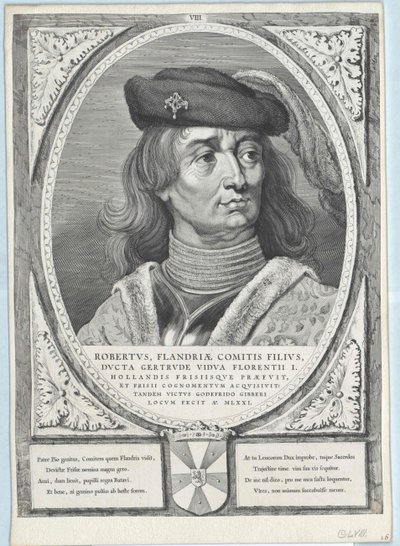 Greve av Flandern Robert I av Frisland av Artist Unknown