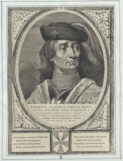 Greve av Flandern Robert I den frisiske av Artist Unknown