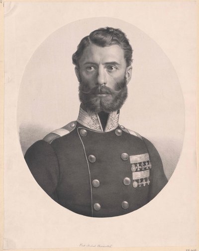 Greven av Serbien Michael Obrenovich (tryck) av Artist Unknown
