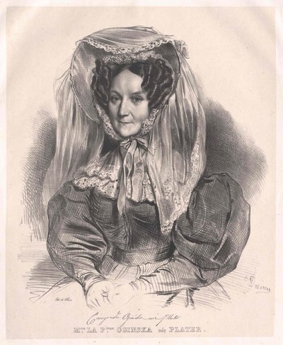 Cunigunde grevinna av Plater av Artist Unknown