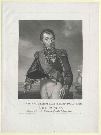 Frankrikes tronföljare Louis Anton av Artist Unknown