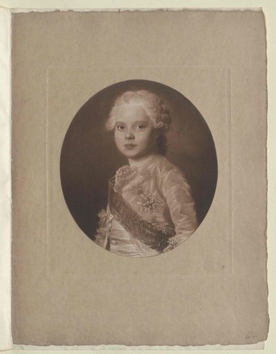 Frankrikes tronföljare Ludvig XVII. av Artist Unknown