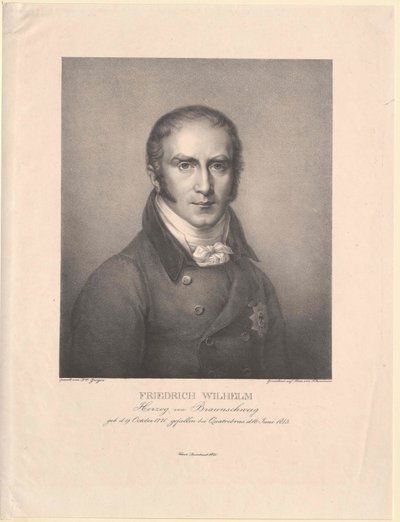 Hertig av Braunschweig-Oels Friedrich Wilhelm av Artist Unknown