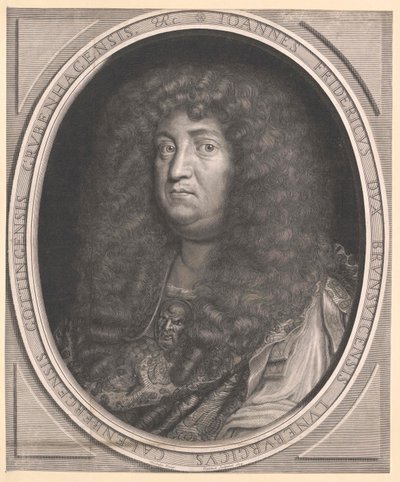Hertigen av Braunschweig-Lüneburg Johann Friedrich (tryck) av Artist Unknown