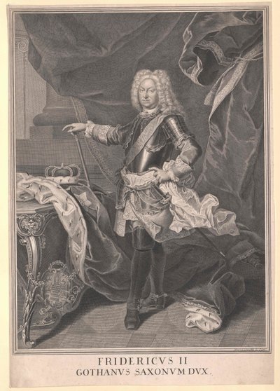 Hertig av Sachsen-Gotha Fredrik II av Artist Unknown