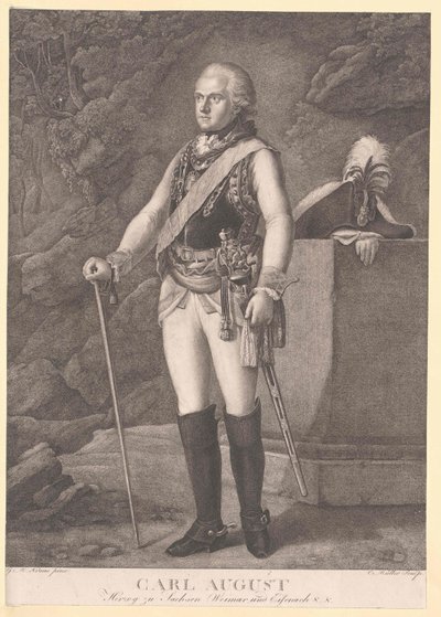 Hertig av Sachsen-Weimar Eisenach Karl August av Artist Unknown