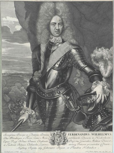 Hertig av Württemberg Ferdinand Wilhelm av Artist Unknown
